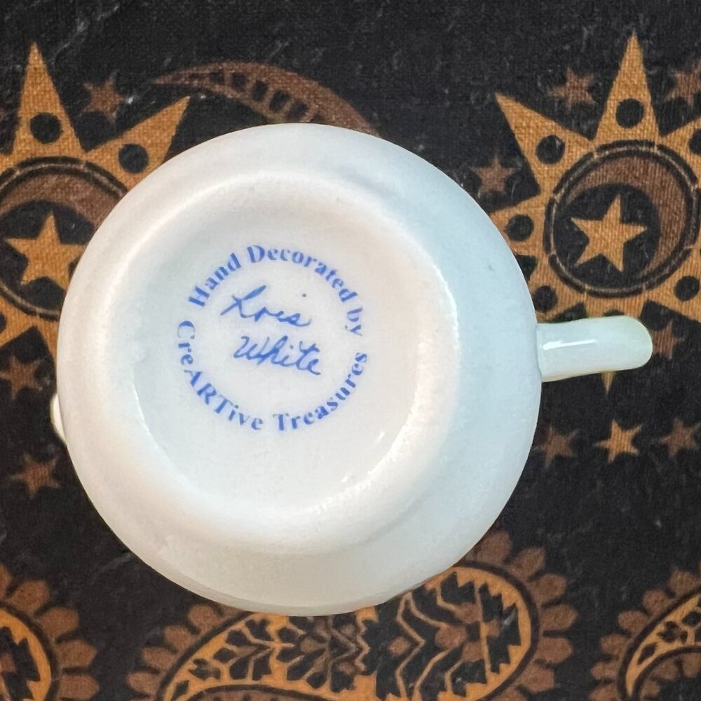 Lois White CreARTive Treasures Blackberry & Blossoms Miniature Tea Serving Dish - Picture 9 of 16